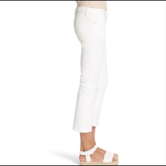 Joie | crop flare jeans in porcelain (30) like new - Picture 3 of 12